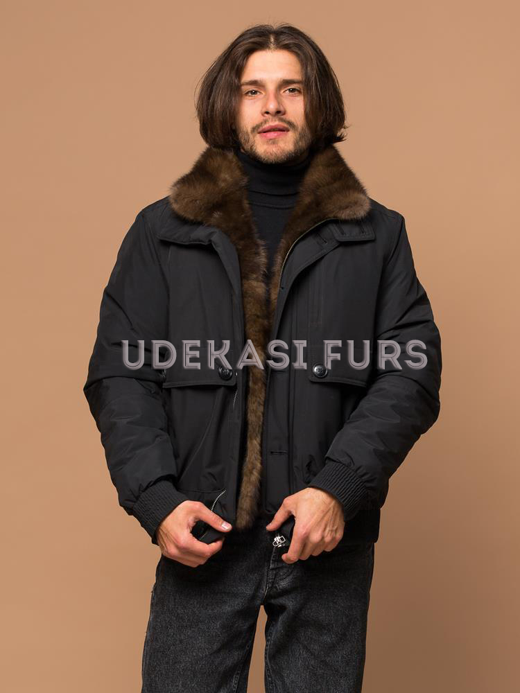 Куртка с мехом соболя 4169-003 | Udekasi Furs  - #1