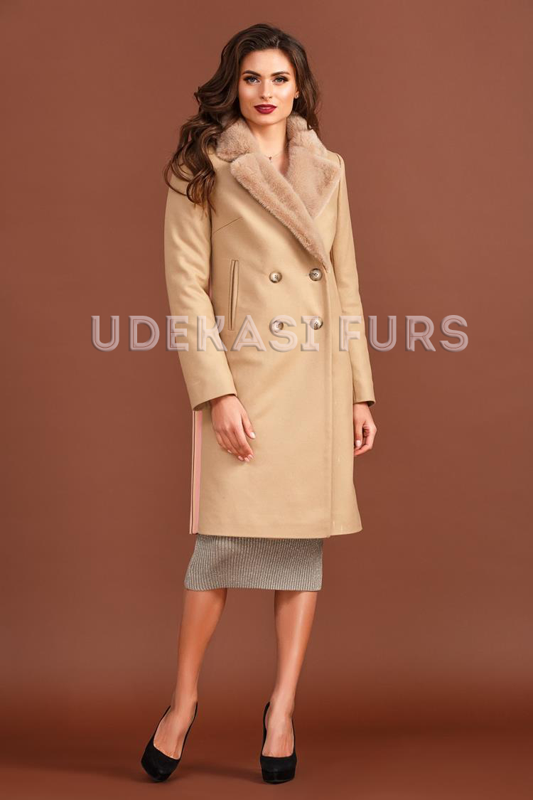 Пальто с мехом норки 9065-04 от магазина Udekasi Furs  - #1