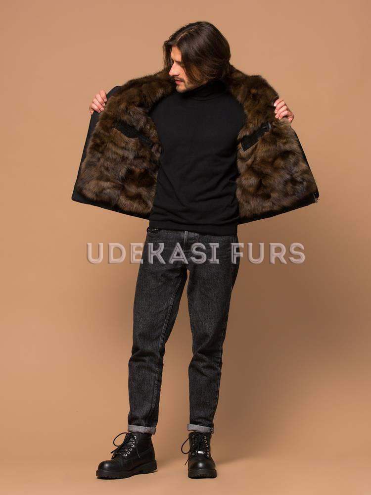 Куртка с мехом соболя 4169-003 | Udekasi Furs  - #2